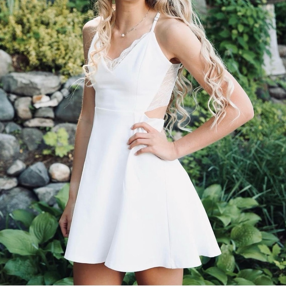 Lulus white mini dress